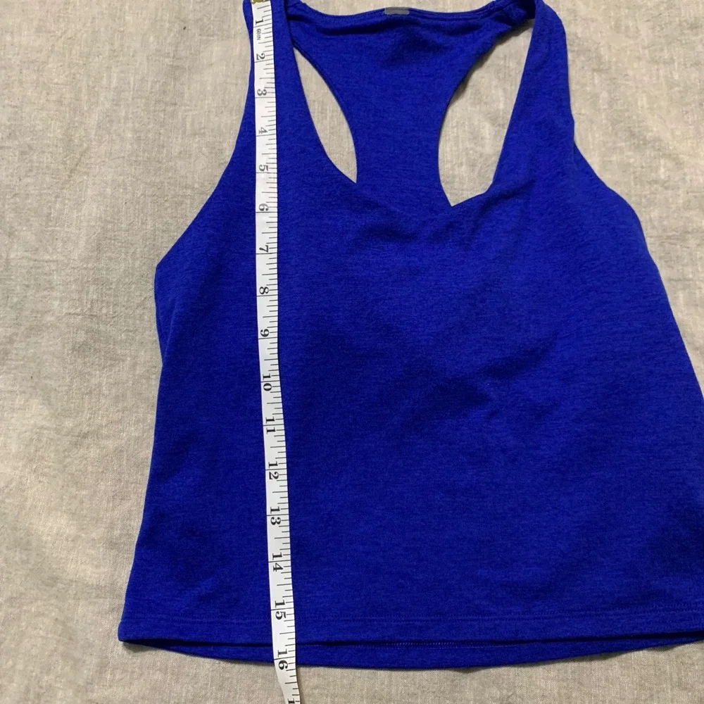 Vuori Tank Womens Small Blue Elevation VW1172 Racerback Built-in Bra Workout Top - Picture 5 of 8